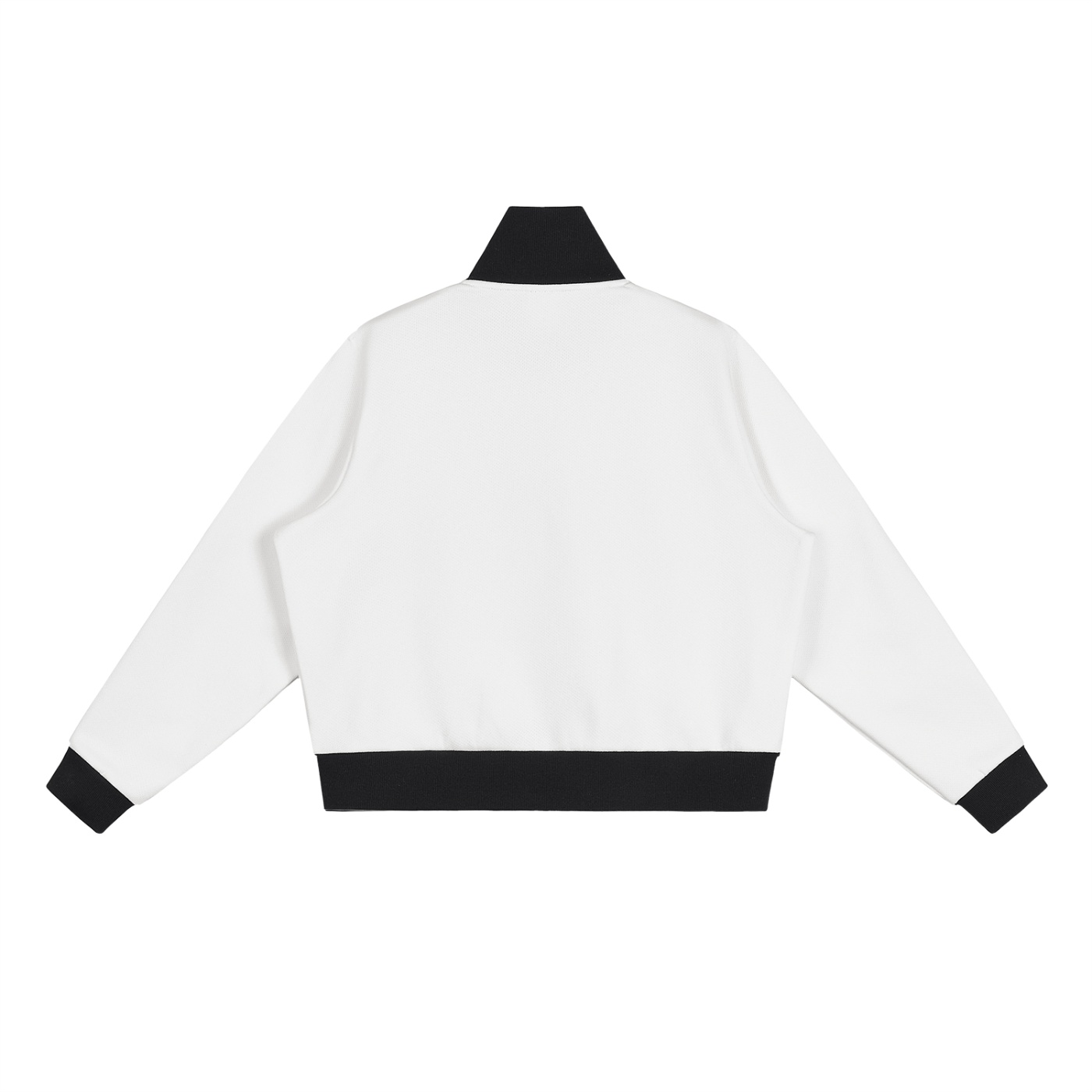 Fleece Cropped Track Jacket - Image 4