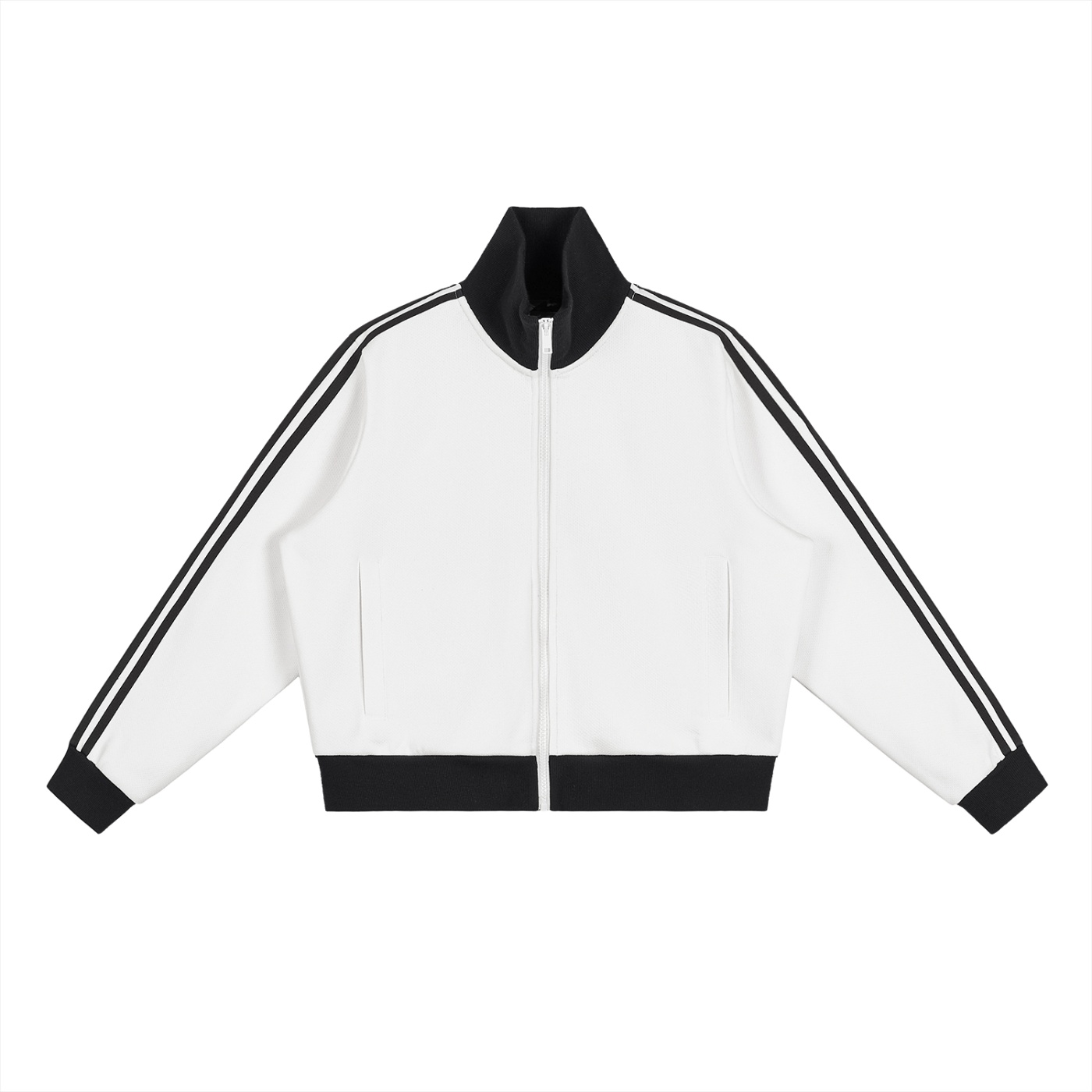Fleece Cropped Track Jacket