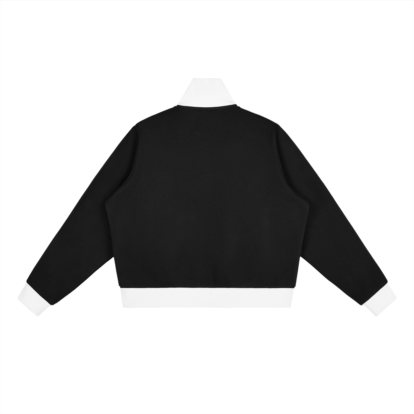 Fleece Cropped Track Jacket - Image 3